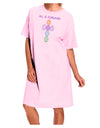 All is forgiven Cross Faux Applique Adult Wear Around Night Shirt and Dress-Night Shirt-TooLoud-Pink-One-Size-Fits-Most-Davson Sales