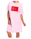 Turkey Flag Adult Wear Around Night Shirt and Dress by TooLoud-Night Shirt-TooLoud-Pink-One-Size-Fits-Most-Davson Sales