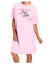 TooLoud Where There Is Love Gandhi Adult Wear Around Night Shirt and Dress-Night Shirt-TooLoud-Pink-One-Size-Davson Sales