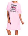 Personalized I Wear Pink for -Name- Breast Cancer Awareness Adult Wear Around Night Shirt and Dress-Night Shirt-TooLoud-Pink-One-Size-Fits-Most-Davson Sales