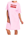 Hugs Are My Drugs Adult Wear Around Night Shirt and Dress-Night Shirt-TooLoud-Pink-One-Size-Fits-Most-Davson Sales