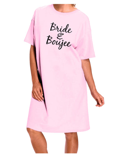 TooLoud Bride and Boujee Adult Wear Around Night Shirt and Dress-Night Shirt-TooLoud-Pink-One-Size-Fits-Most-Davson Sales