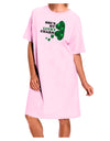 She's My Lucky Charm - Left Adult Wear Around Night Shirt and Dress-Night Shirt-TooLoud-Pink-One-Size-Fits-Most-Davson Sales