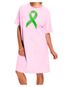 Lyme Disease Awareness Ribbon - Lime Green Adult Wear Around Night Shirt and Dress-Night Shirt-TooLoud-Pink-One-Size-Fits-Most-Davson Sales