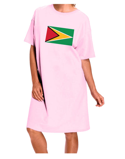 TooLoud Guyana Flag Adult Wear Around Night Shirt and Dress-Night Shirt-TooLoud-Pink-One-Size-Fits-Most-Davson Sales