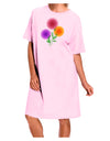 Crystal Dahlias Adult Wear Around Night Shirt and Dress-Night Shirt-TooLoud-Pink-One-Size-Fits-Most-Davson Sales