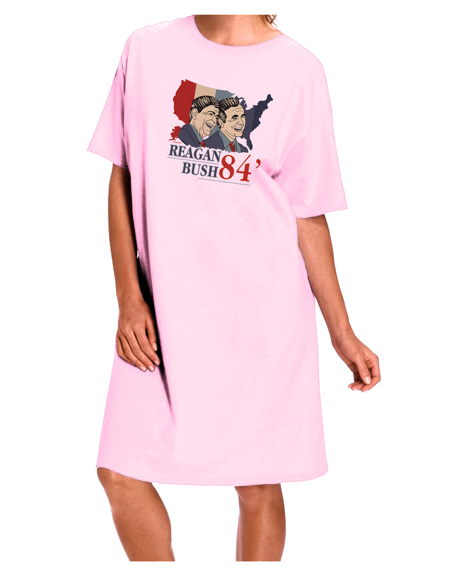 TooLoud REAGAN BUSH 84 Adult Wear Around Night Shirt and Dress-Night Shirt-TooLoud-Red-One-Size-Fits-Most-Davson Sales