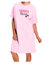 Mama Bear Paws Adult Wear Around Night Shirt and Dress-Night Shirt-TooLoud-Pink-One-Size-Davson Sales