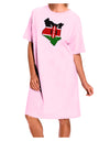 Kenya Flag Silhouette Adult Wear Around Night Shirt and Dress-Night Shirt-TooLoud-Pink-One-Size-Fits-Most-Davson Sales