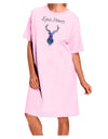 Expecto Patronum Space Stag Adult Wear Around Night Shirt and Dress-Night Shirt-TooLoud-Pink-One-Size-Fits-Most-Davson Sales