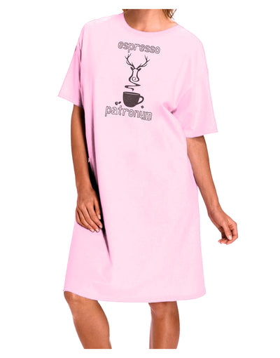 Espresso Patronum Adult Wear Around Night Shirt and Dress-Night Shirt-TooLoud-Pink-One-Size-Fits-Most-Davson Sales