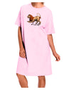 Leo Color Illustration Adult Wear Around Night Shirt and Dress-Night Shirt-TooLoud-Pink-One-Size-Fits-Most-Davson Sales