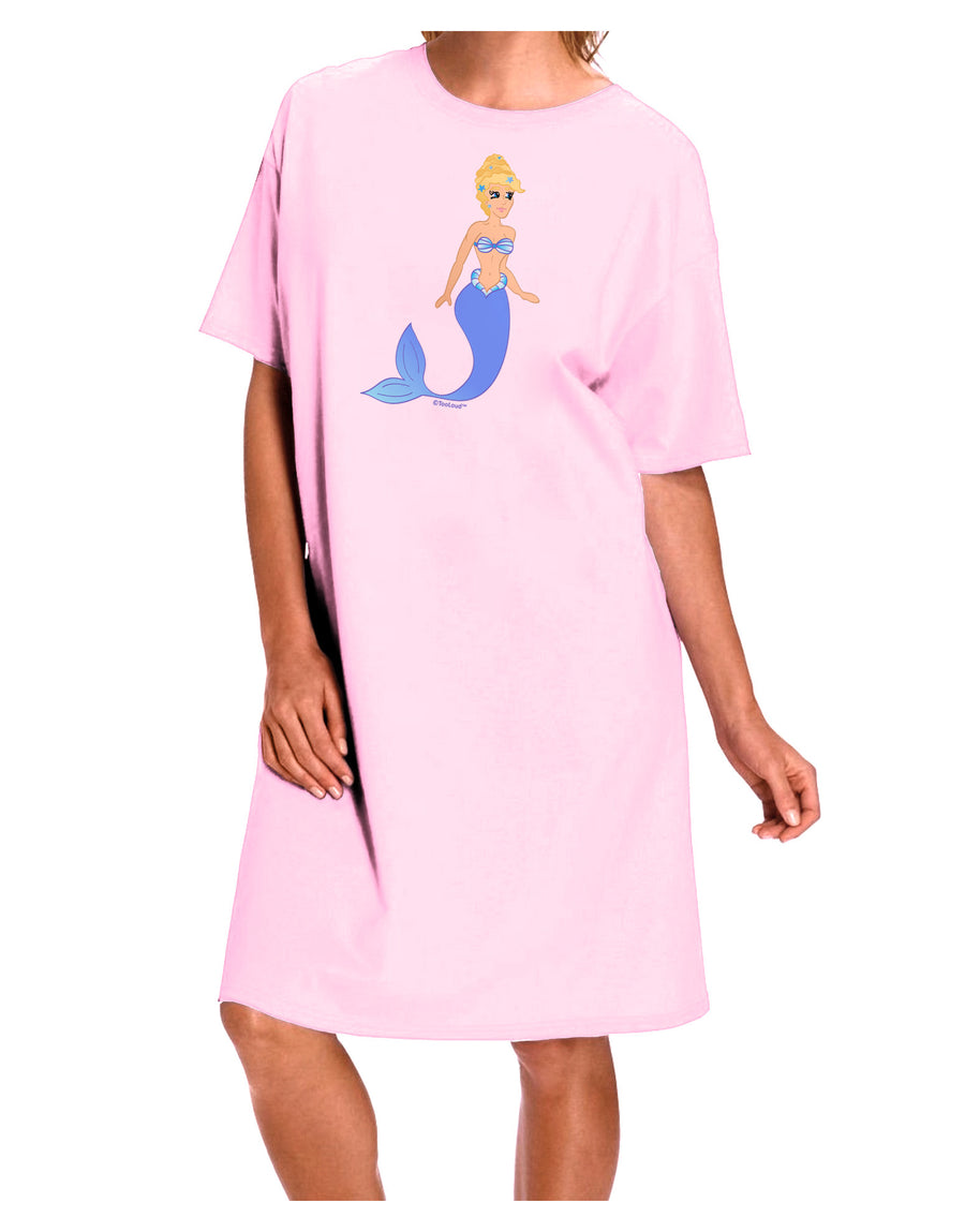 Mermaid Design - Blue Adult Wear Around Night Shirt and Dress-Night Shirt-TooLoud-Pink-One-Size-Fits-Most-Davson Sales