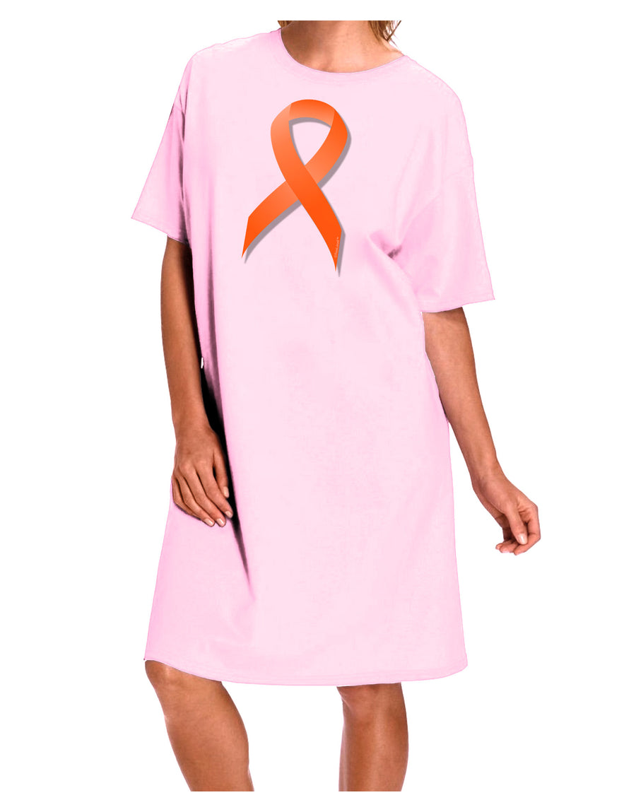 Leukemia Awareness Ribbon - Orange Adult Wear Around Night Shirt and Dress-Night Shirt-TooLoud-Pink-One-Size-Fits-Most-Davson Sales