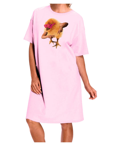 Bro Chick Adult Wear Around Night Shirt and Dress-Night Shirt-TooLoud-Pink-One-Size-Fits-Most-Davson Sales