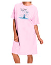 Let It Snow Happy Snowman Adult Wear Around Night Shirt and Dress-Night Shirt-TooLoud-Pink-One-Size-Fits-Most-Davson Sales