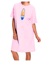 Starfish Surfboard Adult Wear Around Night Shirt and Dress by TooLoud-Night Shirt-TooLoud-Pink-One-Size-Davson Sales