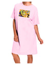 Menacing Turtle Watercolor Adult Wear Around Night Shirt and Dress-Night Shirt-TooLoud-Pink-One-Size-Fits-Most-Davson Sales