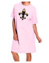 Golden Fleur de Lis Adult Wear Around Night Shirt and Dress-Night Shirt-TooLoud-Pink-One-Size-Fits-Most-Davson Sales