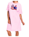 Rollin' With Ben Adult Wear Around Night Shirt and Dress-Night Shirt-TooLoud-Pink-One-Size-Fits-Most-Davson Sales