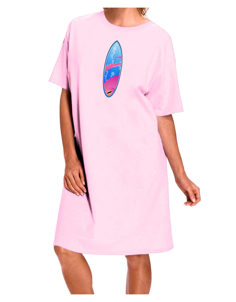 Octopus Surfboard Adult Wear Around Night Shirt and Dress by TooLoud-Night Shirt-TooLoud-Pink-One-Size-Davson Sales