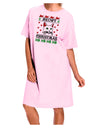 Meowy Christmas Cat Knit Look Adult Wear Around Night Shirt and Dress by-Night Shirt-TooLoud-Pink-One-Size-Fits-Most-Davson Sales