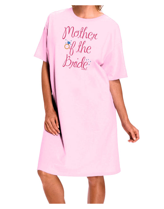 Mother of the Bride - Diamond - Color Adult Wear Around Night Shirt and Dress-Night Shirt-TooLoud-Pink-One-Size-Fits-Most-Davson Sales