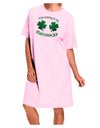 Stop Staring At My Shamrocks Adult Wear Around Night Shirt and Dress-Night Shirt-TooLoud-Pink-One-Size-Fits-Most-Davson Sales