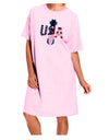 USA Bobsled Adult Wear Around Night Shirt and Dress by TooLoud-Night Shirt-TooLoud-Pink-One-Size-Fits-Most-Davson Sales