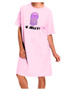 U Jelly Cute Jellyfish Adult Wear Around Night Shirt and Dress by TooLoud-Night Shirt-TooLoud-Pink-One-Size-Davson Sales