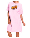 Onomatopoeia POW Adult Wear Around Night Shirt and Dress-Night Shirt-TooLoud-Pink-One-Size-Fits-Most-Davson Sales