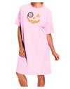 Monocle Jack-o-Lantern Color Adult Wear Around Night Shirt and Dress-Night Shirt-TooLoud-Pink-One-Size-Fits-Most-Davson Sales