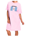 Guatamelan Flag Design Adult Wear Around Night Shirt and Dress by TooLoud-Night Shirt-TooLoud-Pink-One-Size-Fits-Most-Davson Sales