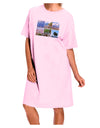 Palm Springs Square Collage Adult Wear Around Night Shirt and Dress-Night Shirt-TooLoud-Pink-One-Size-Fits-Most-Davson Sales