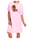 Pomeranian Sitting All Cute-Like Adult Wear Around Night Shirt and Dress-Night Shirt-TooLoud-Pink-One-Size-Fits-Most-Davson Sales