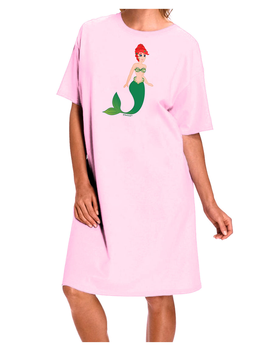 Mermaid Design - Green Adult Wear Around Night Shirt and Dress-Night Shirt-TooLoud-Pink-One-Size-Fits-Most-Davson Sales