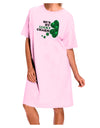 He's My Lucky Charm - Left Adult Wear Around Night Shirt and Dress-Night Shirt-TooLoud-Pink-One-Size-Fits-Most-Davson Sales