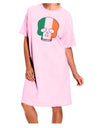 Skull Flag Ireland Adult Wear Around Night Shirt and Dress-Night Shirt-TooLoud-Pink-One-Size-Fits-Most-Davson Sales