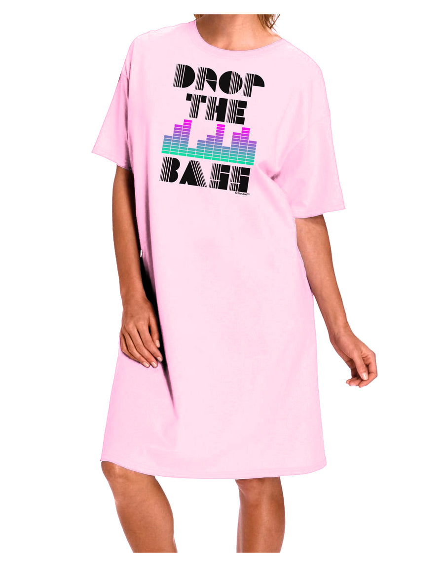 Drop the Bass Adult Wear Around Night Shirt and Dress-Night Shirt-TooLoud-Pink-One-Size-Fits-Most-Davson Sales