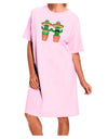 Fiesta Cactus Couple Adult Wear Around Night Shirt and Dress-Night Shirt-TooLoud-Pink-One-Size-Fits-Most-Davson Sales