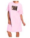 Sad Black Bear Adult Wear Around Night Shirt and Dress-Night Shirt-TooLoud-Pink-One-Size-Fits-Most-Davson Sales