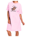 Gemini Illustration Color Adult Wear Around Night Shirt and Dress-Night Shirt-TooLoud-Pink-One-Size-Fits-Most-Davson Sales