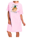 St Patricks Day Leprechaun Doge Adult Wear Around Night Shirt and Dress-Night Shirt-TooLoud-Pink-One-Size-Fits-Most-Davson Sales