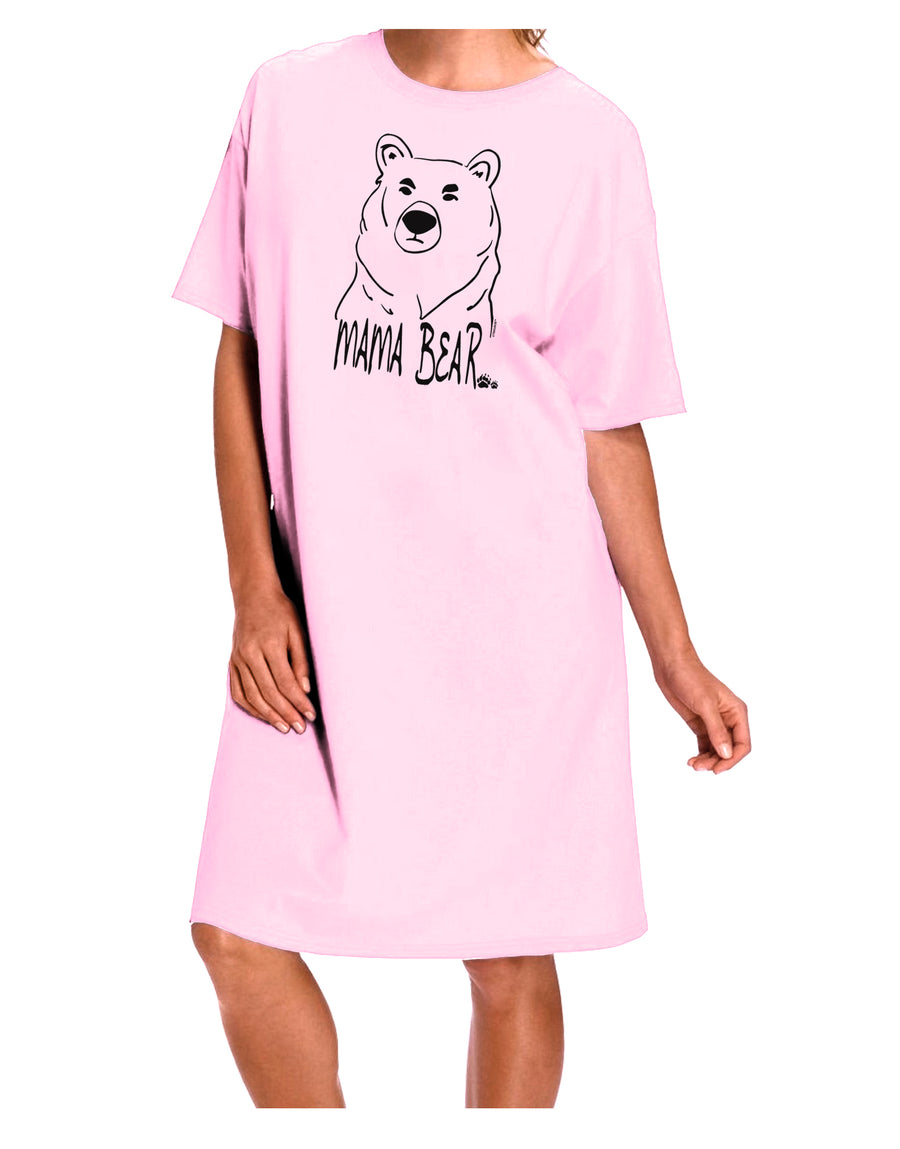 TooLoud Mama Bear Adult Wear Around Night Shirt and Dress-Night Shirt-TooLoud-Red-One-Size-Fits-Most-Davson Sales