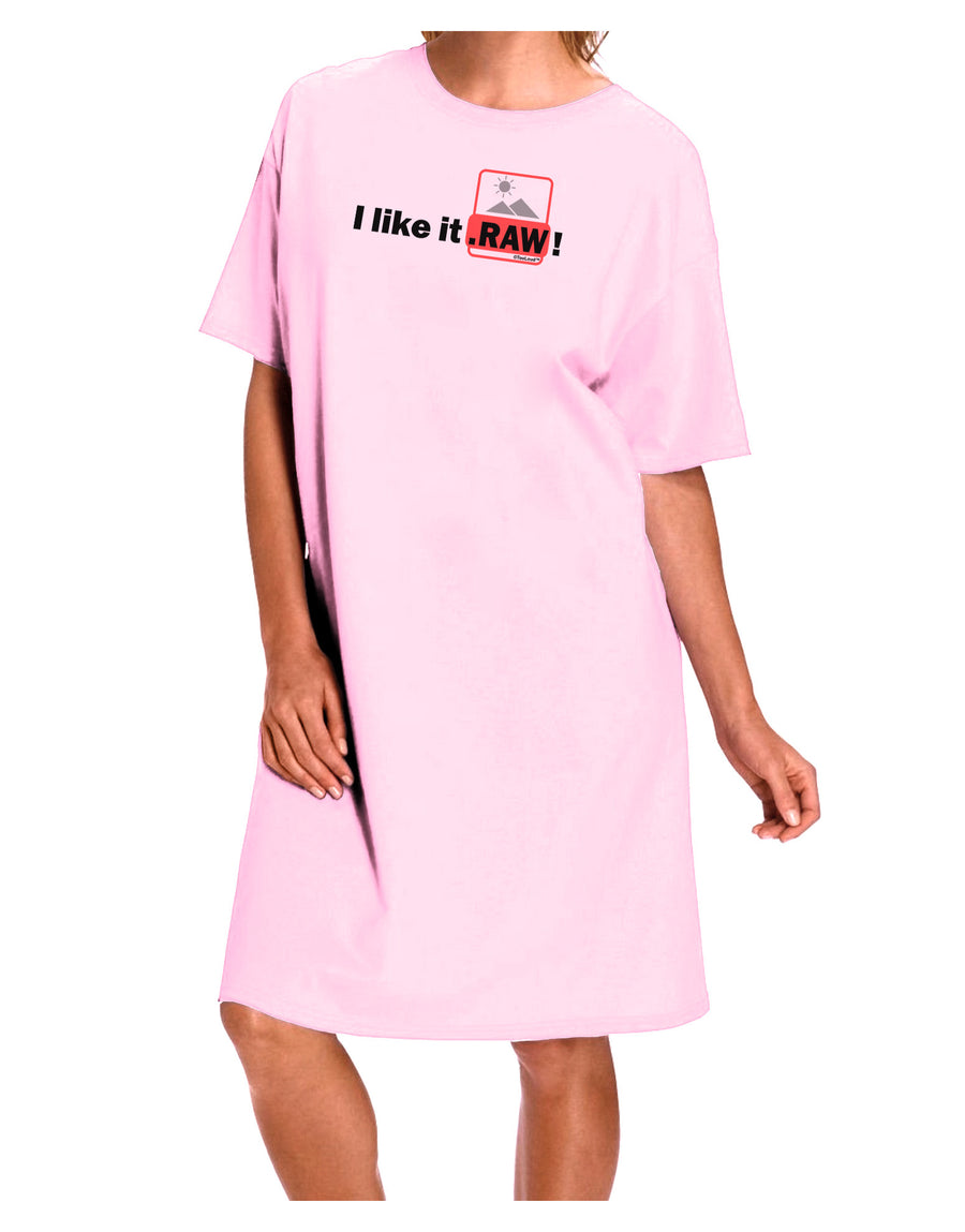 I Like It RAW Adult Wear Around Night Shirt and Dress-Night Shirt-TooLoud-Red-One-Size-Fits-Most-Davson Sales