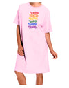 TooLoud Pride Flag Hex Code Adult Wear Around Night Shirt and Dress-Night Shirt-TooLoud-Pink-One-Size-Fits-Most-Davson Sales