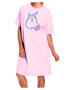 Fanciful Unicorn Adult Wear Around Night Shirt and Dress-Night Shirt-TooLoud-Pink-One-Size-Fits-Most-Davson Sales