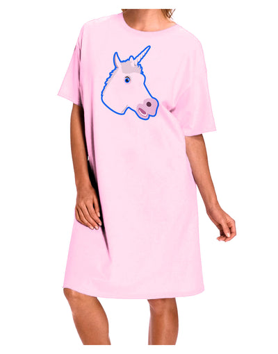 Fanciful Unicorn Adult Wear Around Night Shirt and Dress-Night Shirt-TooLoud-Pink-One-Size-Fits-Most-Davson Sales