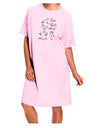 TooLoud Let That Shit Go Cat Yoga Adult Wear Around Night Shirt and Dress-Night Shirt-TooLoud-Pink-One-Size-Fits-Most-Davson Sales