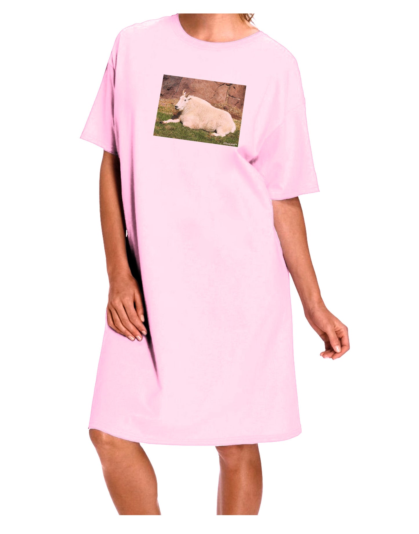 Relaxing Ram Adult Wear Around Night Shirt and Dress-Night Shirt-TooLoud-Pink-One-Size-Davson Sales